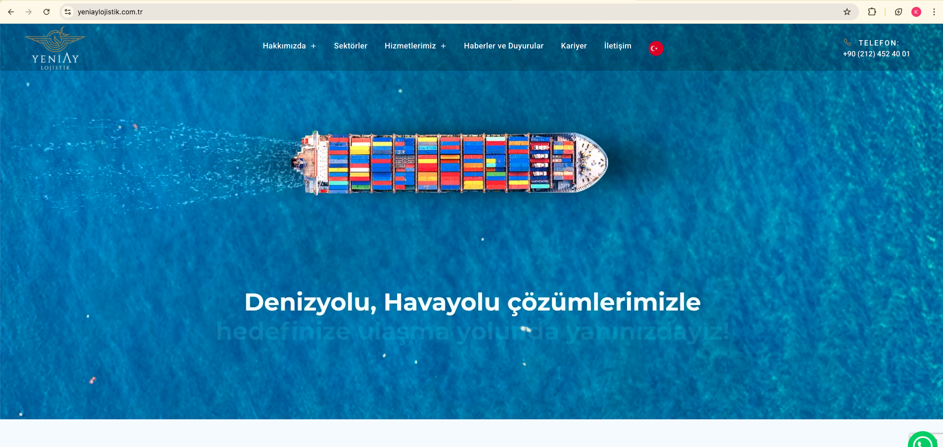Yeniay Lojistik hizmet sayfaları — SEO uyumlu yapı